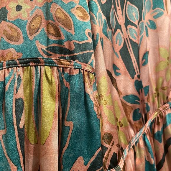 Dea Kudibal Maxine Silk Blouse L | Palazzo Eucalyptus Print, NWT $349 - Picture 4 of 10